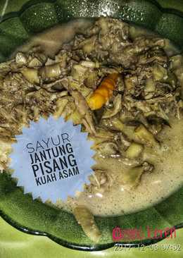 Sayur jantung pisang kuah asam