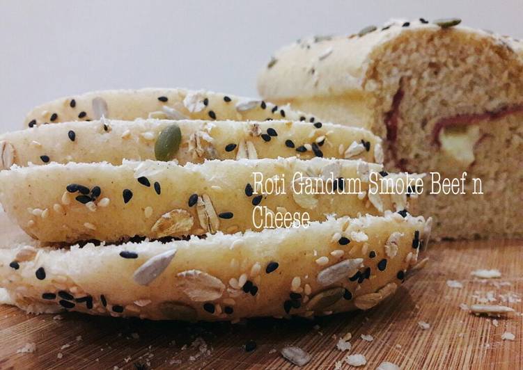 resep makanan Roti gandum smoked beef n cheese