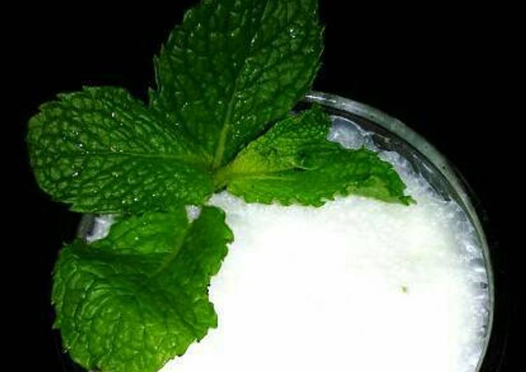 resep Milkshake Greentea Mint Vanilla