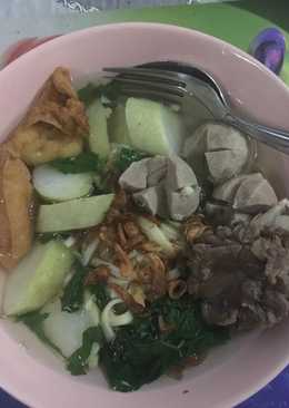 Lontong mie bakso kuah #pr_anekamiekuah