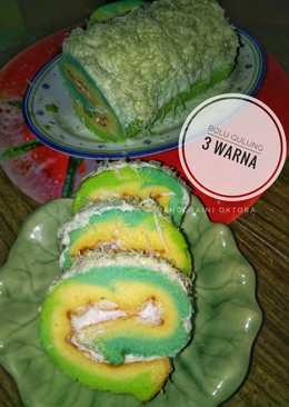 Bolu gulung 3 warna #selasabisa