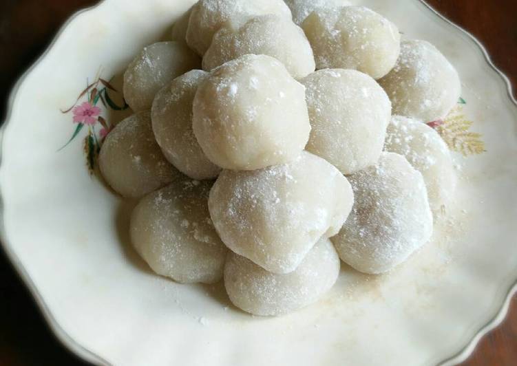 gambar untuk cara membuat Kue Mochi Isi Kacang Tanah