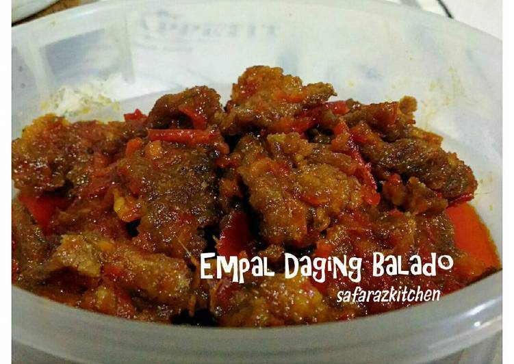 bahan dan cara membuat Empal Daging Balado - empuk pedas manis gurih ??????