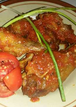 Ayam kampung bumbu balado pedas