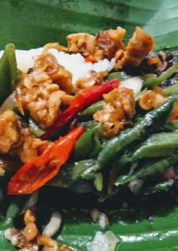 Oseng kacang tempe ala warteg