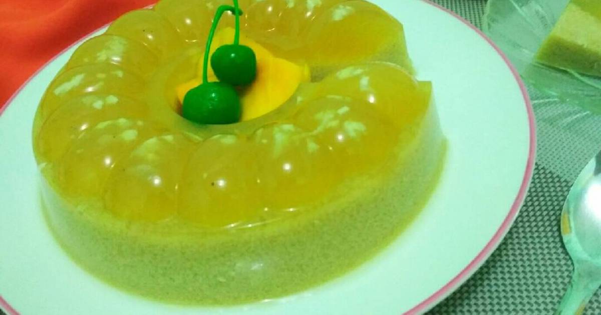 Resep Puding Lumut Gula Jawa