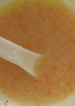 MPASI Bubur Nasi Putih + Wortel + evoo