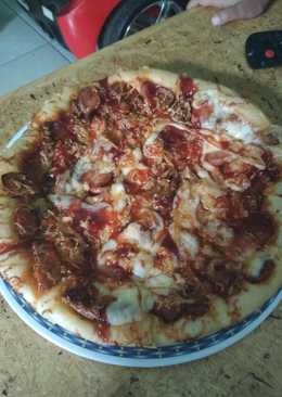 Pizza sosis jamur enak