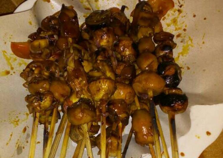 resep makanan Sate jamur ala cinta su_is ????