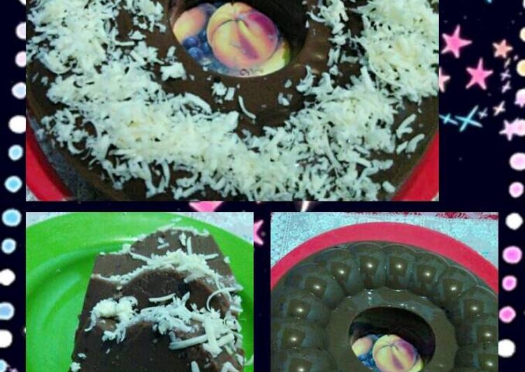 resep Puding Brownies Oreo~Super Lembut & Nyoklat bangettt