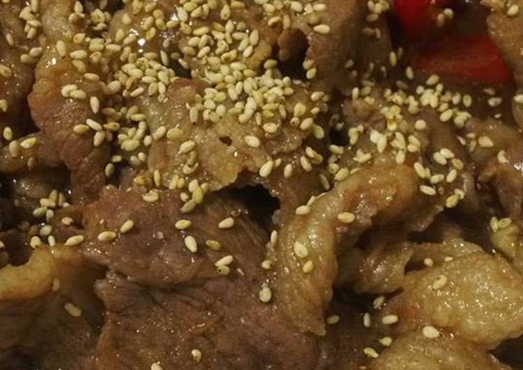 Resep Beef teriyaki saos rumahan Dari Diah Yulianti