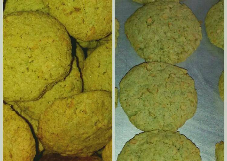 gambar untuk resep Green Tea Cookies Tapioka (eggless)(no mixer)