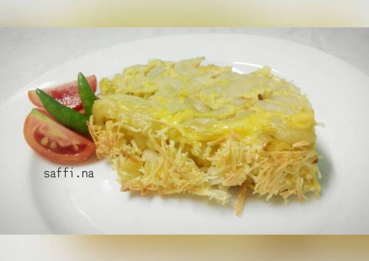 Resep Macaroni schotel udang keju Kiriman dari Saffi Na