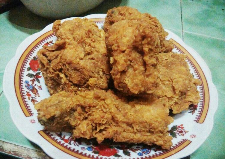 resep lengkap untuk Ayam Kremes-Gemes