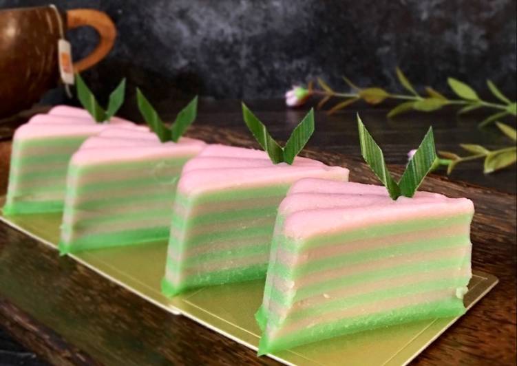 cara membuat Kue Lapis Tepung Beras (#pr_OlahanTepungBeras)