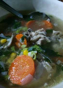 Sayur sop ayam ala kadarnya