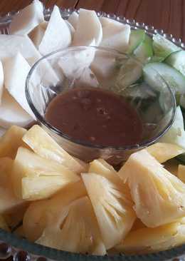 Sambal gula merah rujak buah