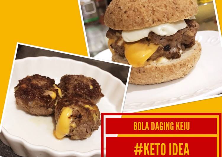 resep makanan Bola Daging Keju #keto idea