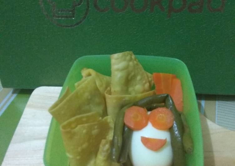 Resep Pangsit goreng isi ayam (Ide bekal anak yang praktis dan sehat) oleh Aini mamaTaraRegia ...