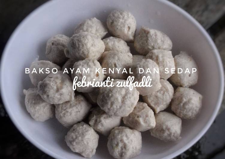 resep masakan Bakso ayam kenyal mental dan padat