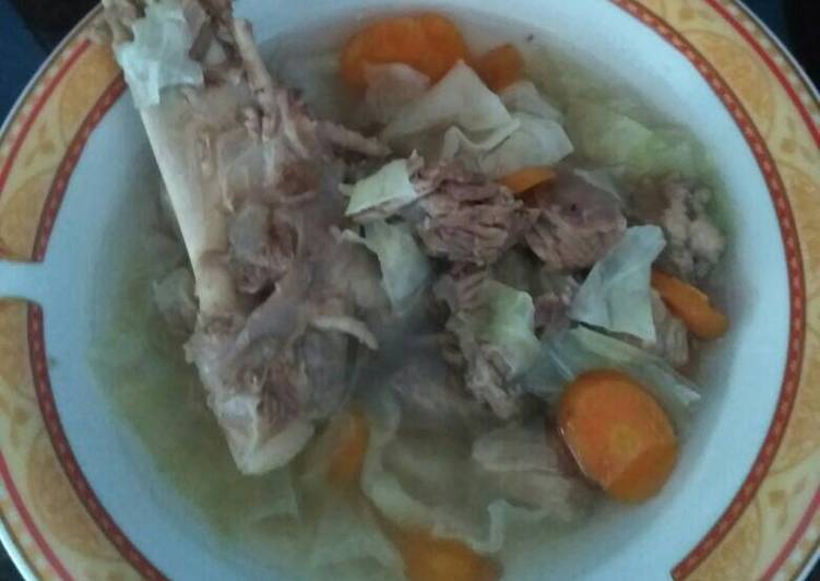 resep lengkap untuk Sop tulang sapi