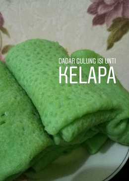 Dadar gulung isi unti kelapa