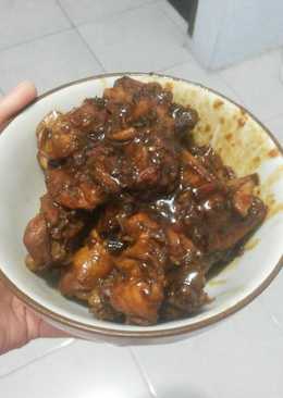 Ayam kecap pedas sambal terasi