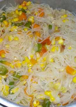 Jagung manis sop bihun goreng spesial