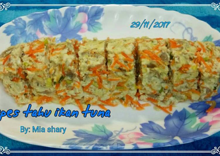 resep Pepes tahu ikan tuna