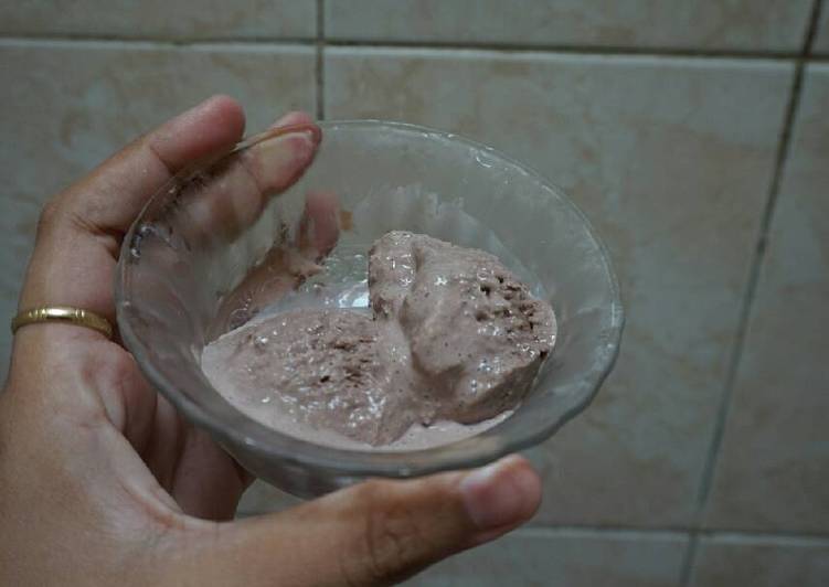 resep Es krim coklat pakai whip cream