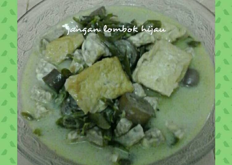 resep lengkap untuk Jangan lombok hijau