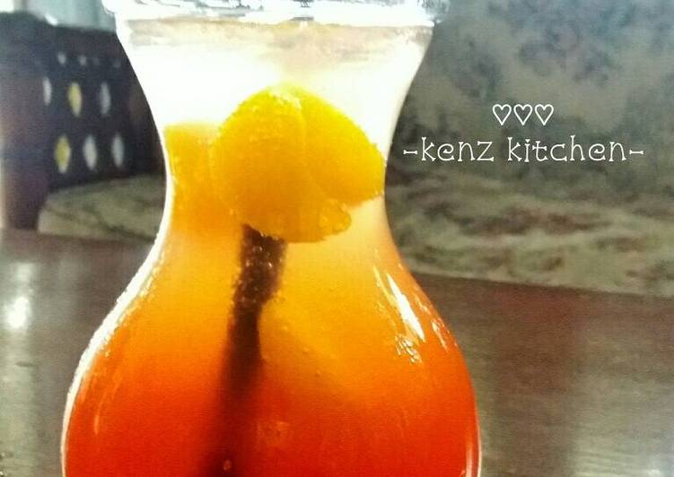 resep makanan Summer sunset mocktail