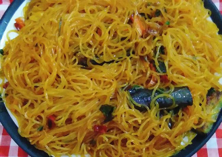 resep makanan Bihun goreng terong