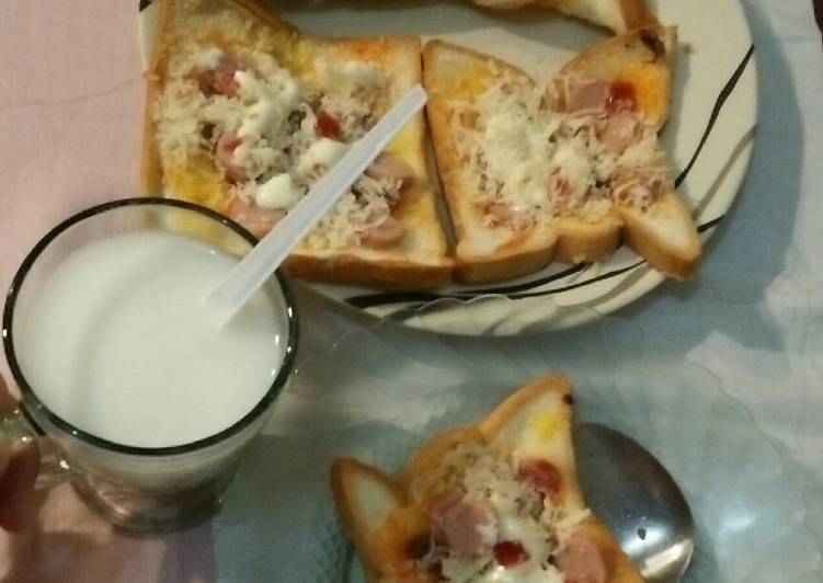 resep masakan Roti Bakar Sosis Keju ??