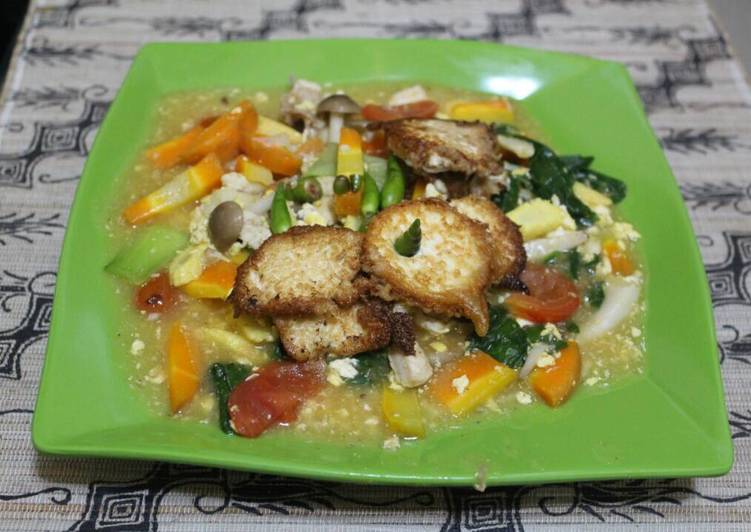 resep lengkap untuk Capcay tofu kuah