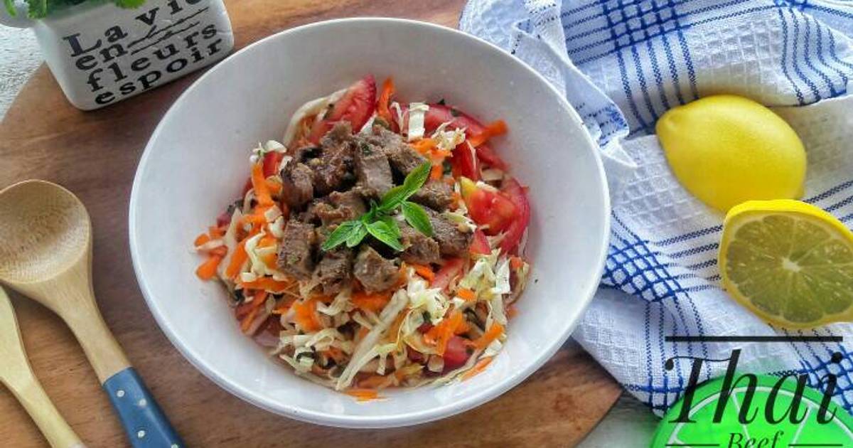 11 resep  salad  daging thailand enak dan sederhana Cookpad