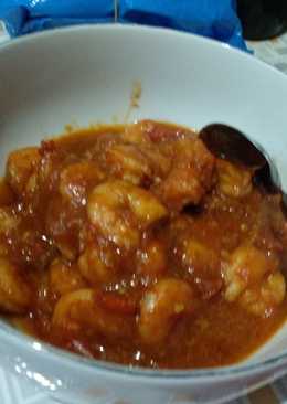 Udang balado simple