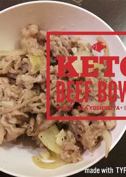 Keto Beef Bowl ala Yoshinoya