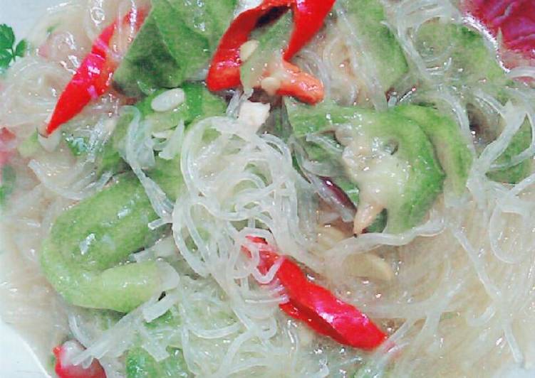 resep lengkap untuk Sayur oyong bihun sederhana ??