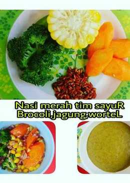 MPASI 7m+ : Nasi Merah Tim Sayur