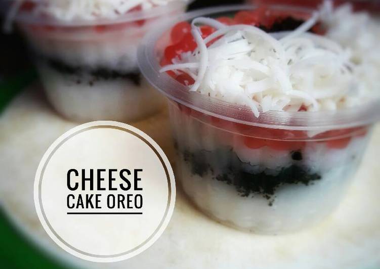 resep lengkap untuk Cheese cake oreo