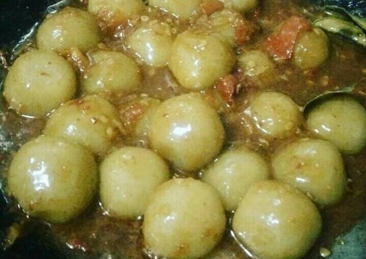 resep makanan Cilok kuah mandep