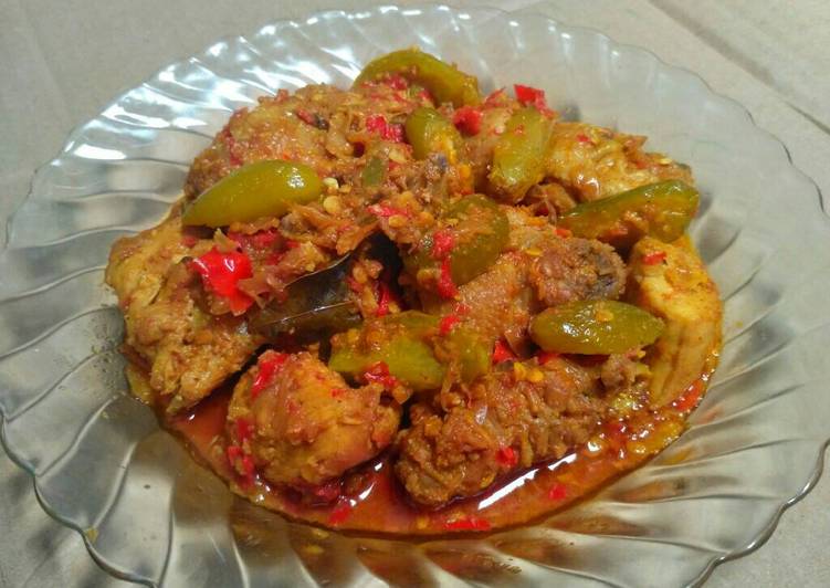 resep Ayam Asam Padeh Cabe Merah