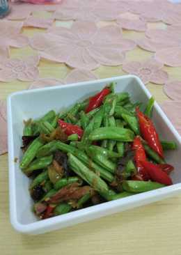 Tumis baby buncis tongkol