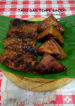 Tahu tempe bacem