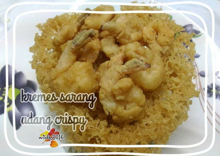 resep makanan Kremes Sarang Udang Crispy