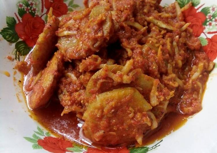 bahan dan cara membuat Balado jengkol teri medan tidak bau