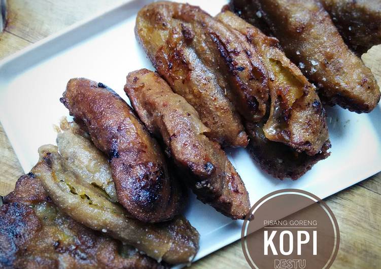 cara membuat Pisang Goreng Kopi