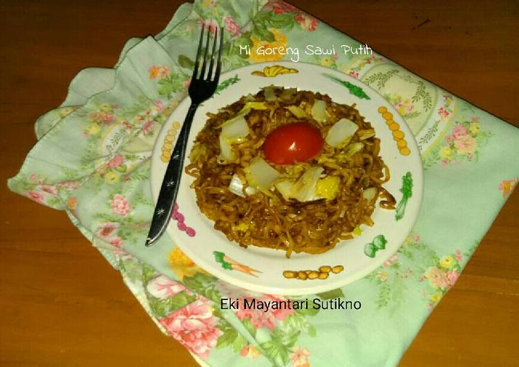 cara membuat Mi Goreng Sawi Putih