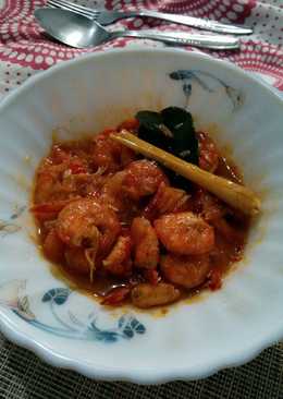 Tumis Udang Saus Padang